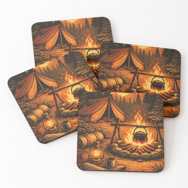 Item preview, Camping Campfire Scene designed and sold by solenith.