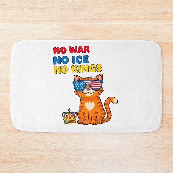 Item preview, Cool Cat Protest – No War No Ice No Kings Graphic, Patriotic Sunglasses Cat, Viral Streetwear Design designed and sold by Pollock.