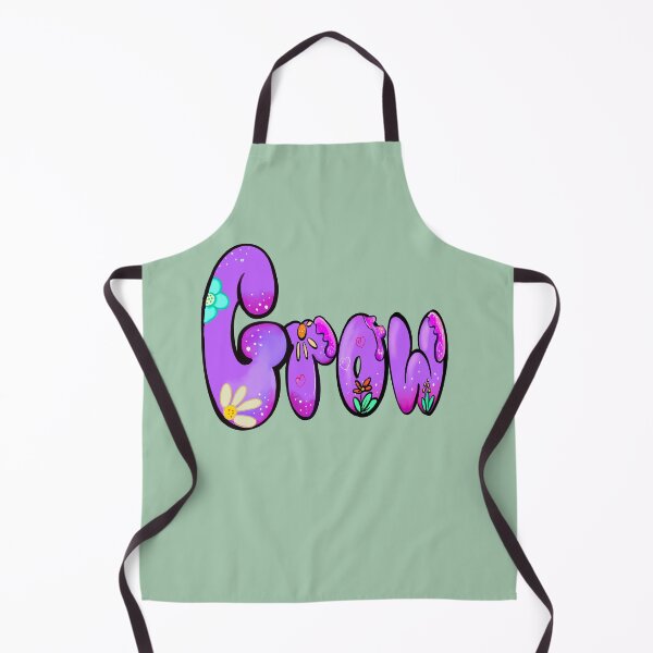 Item preview, Grow Floral Bubble Letter Retro Boho Aesthetic designed and sold by Artonmytee.