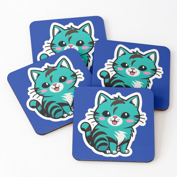 Item preview, Sunny Teal Kitty designed and sold by tim tal.