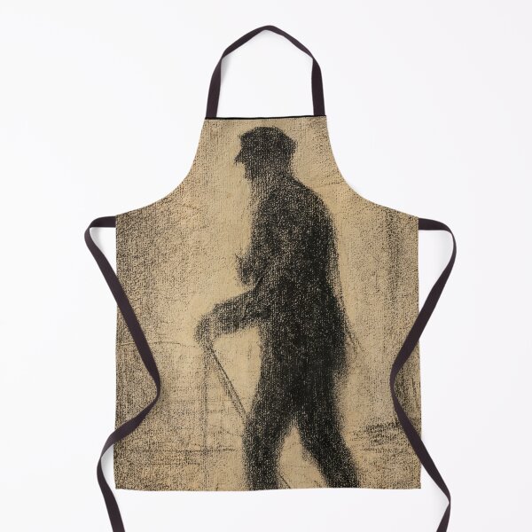 Item preview, En Marche by Georges Seurat: Minimalist Neo Impressionist Silhouette Poster designed and sold by artofuniverse.