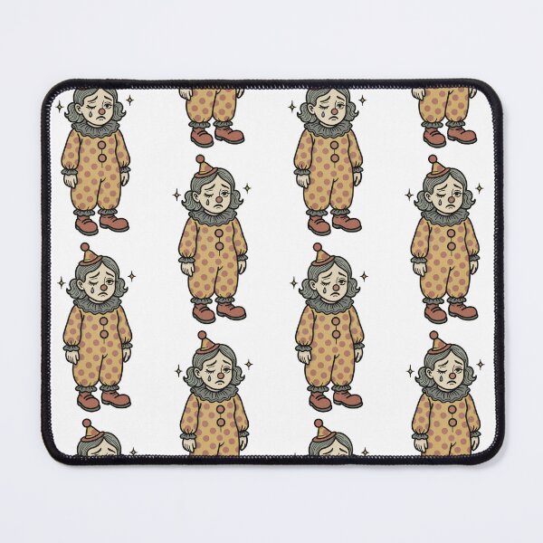Item preview, Sad Clown Girl – Retro Clowncore Illustration designed and sold by LaPolilladPapel.