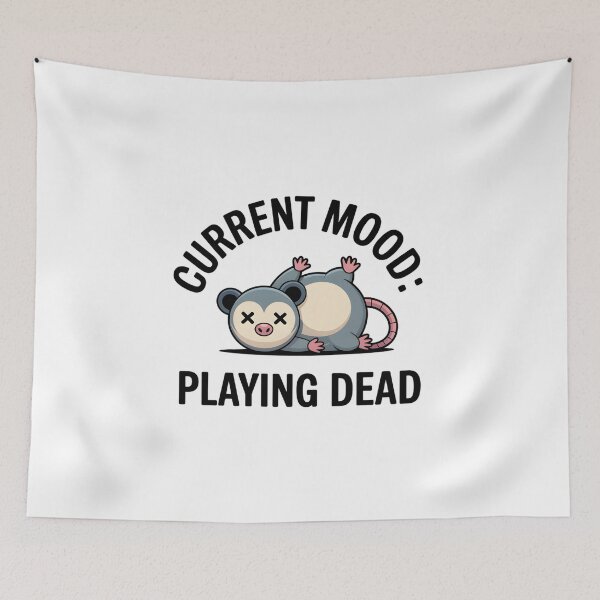 Item preview, Cute Overwhelmed Opossum Anxiety Sarcastic Art designed and sold by Mr-wow.