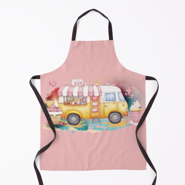 Item preview, Cute Ice Cream Truck Kawaii Pastel Dessert Art – Sweet Summer Aesthetic Illustration for Kids & Dessert Lovers designed and sold by ChenEngEng.