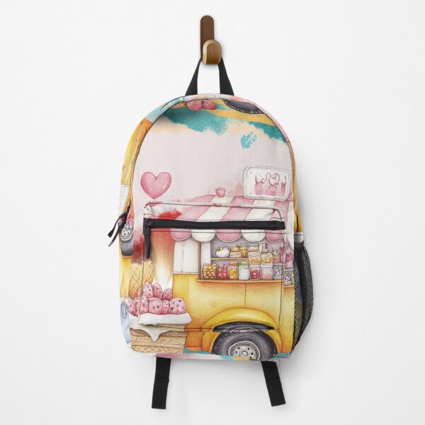 Item preview, Cute Ice Cream Truck Kawaii Pastel Dessert Art – Sweet Summer Aesthetic Illustration for Kids & Dessert Lovers designed and sold by ChenEngEng.