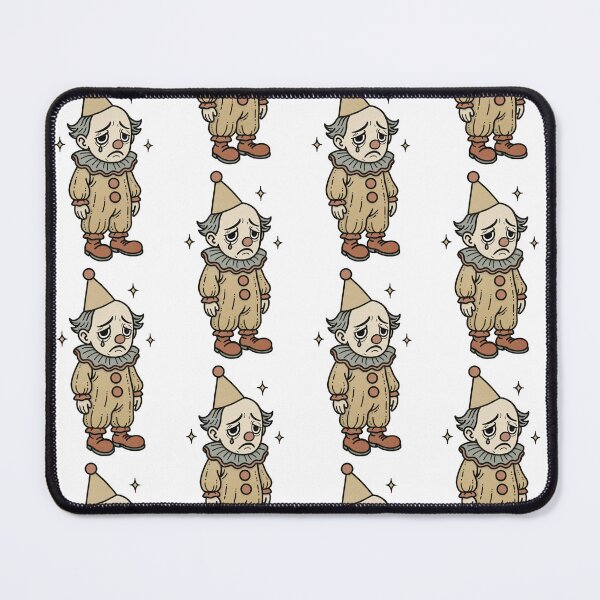 Item preview, Sad Clown – Vintage Retro Clowncore Character designed and sold by LaPolilladPapel.