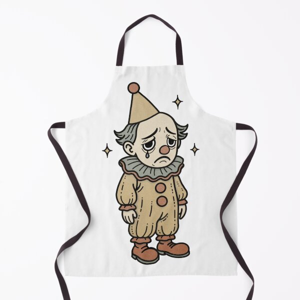 Item preview, Sad Clown – Vintage Retro Clowncore Character designed and sold by LaPolilladPapel.
