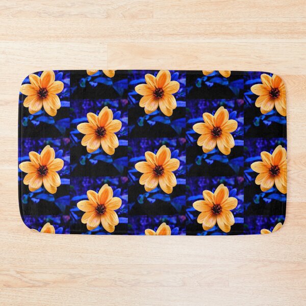 Item preview, Abstract flower orange and blue designed and sold by Laree  Jones.