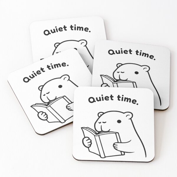 Item preview, Quiet Time Capybara – Cute Book Lover Minimalist Design designed and sold by PAPIRO SIGLO XXI.