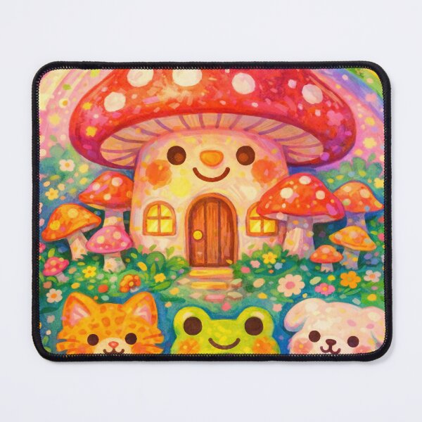 Item preview, Cute Mushroom House Friends designed and sold by melcario.