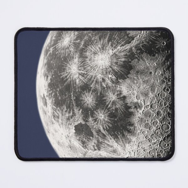 Item preview, Quarter Moon Crater Detail – Realistic Lunar Surface Design designed and sold by BB Design Garage.