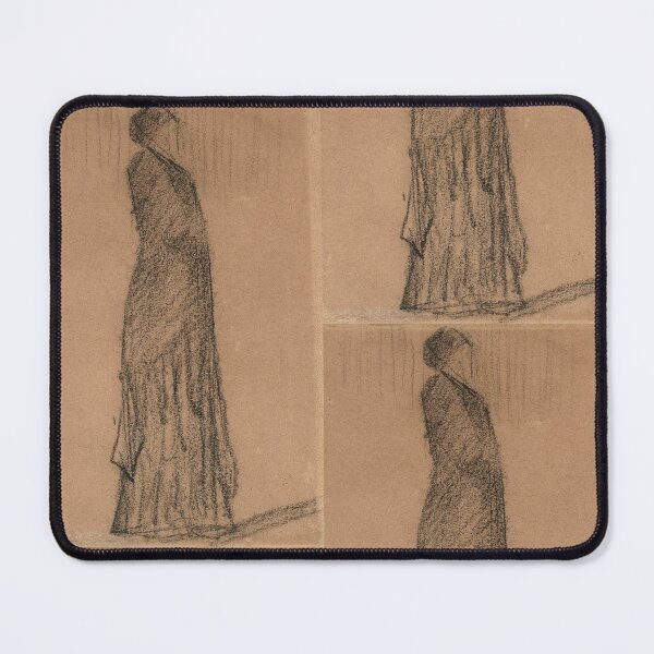 Item preview, Femme Debout Tournee a Droite by Georges Seurat: Minimalist Figure Study designed and sold by artofuniverse.