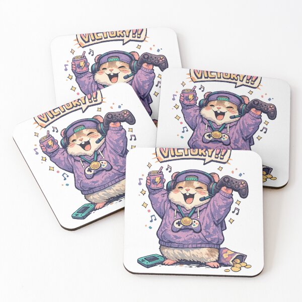 Item preview, Epic Victory for the Gamer Hamster! – Celebrating Pet Illustration designed and sold by NextNoob485.