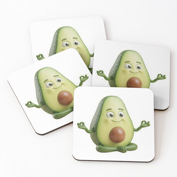 Item preview, Yoga Avocado - Chill 3D Meditating Fruit Sticker designed and sold by Sticker Art Shop.