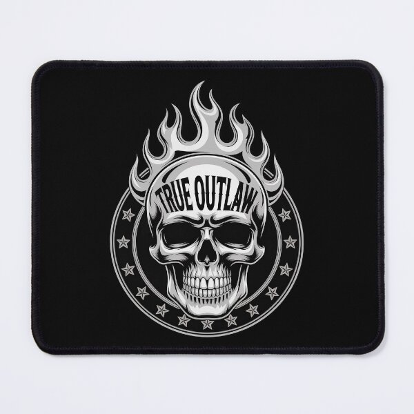 Item preview, True Rebel Skull Shirt Chrome Flame Badge Emblem designed and sold by OldGloryForge.