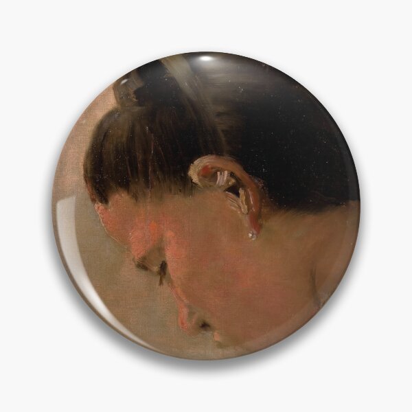 Item preview, Head of a Young Girl by Georges Seurat: Neo Impressionist Portrait Print designed and sold by artofuniverse.