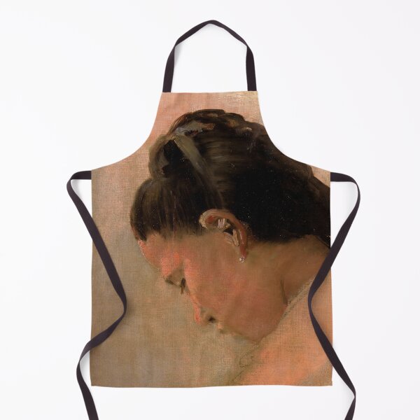 Item preview, Head of a Young Girl by Georges Seurat: Neo Impressionist Portrait Print designed and sold by artofuniverse.