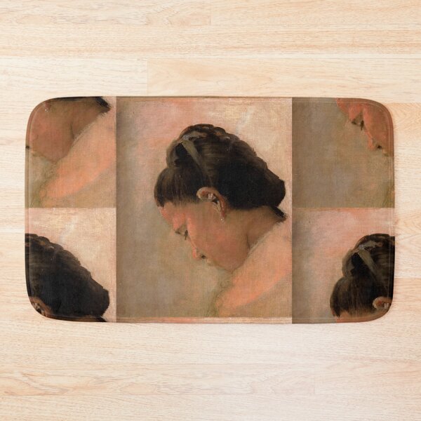 Aperçu de l'œuvre Tête de jeune fille par Georges Seurat : Estampe néo-impressionniste créée et vendue par artofuniverse.