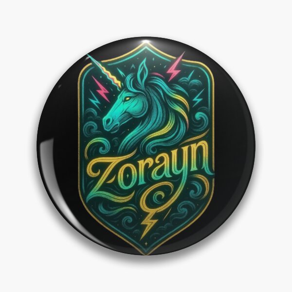 Aperçu de l'œuvre Zorayn la Licorne – Licorne légendaire, cheval magique et fantastique, créature mythique, arc-en-ciel enchanté, magie des contes de fées créée et vendue par Typologystudios.