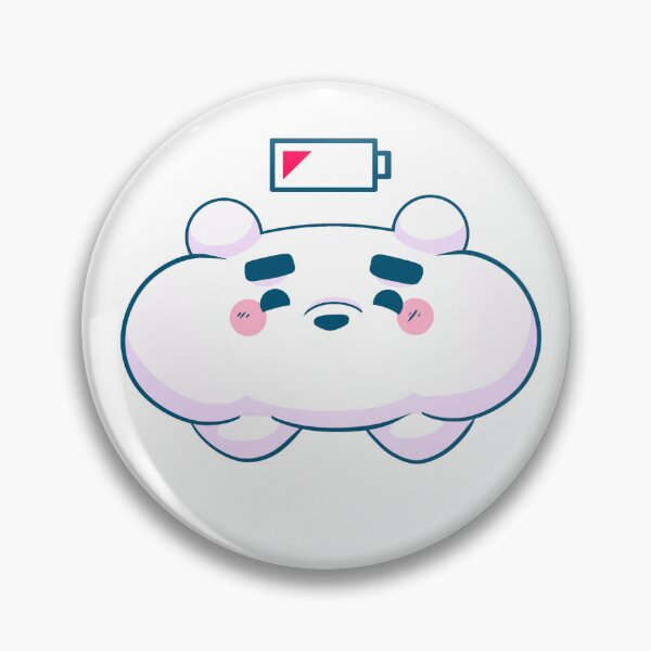 Item preview, Low Battery Polar Bear – Cute Sleeping Bear Exhausted Kawaii Aesthetic Design designed and sold by Lilly Pixie Studio.