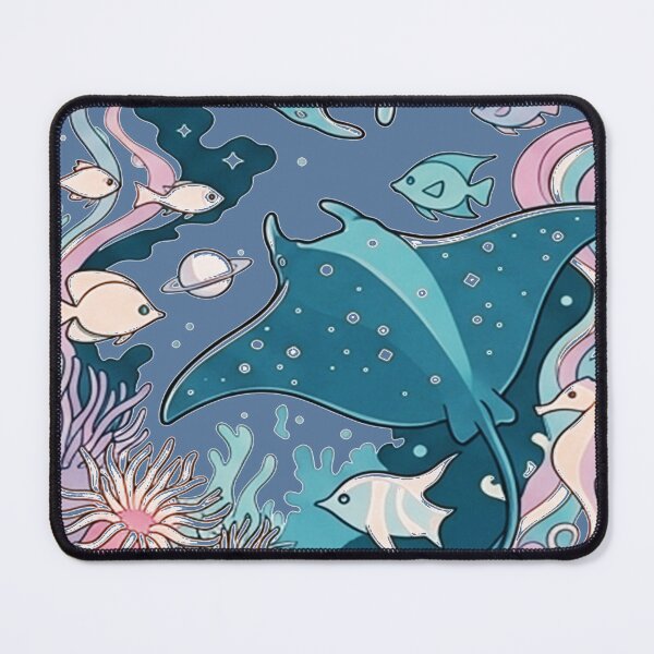 Item preview, marine life vibrant pastels design designed and sold by Mudikeys.