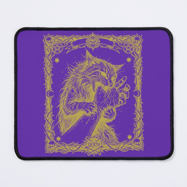 Item preview, death tarot card - with cat designed and sold by Wisnak SHOP.