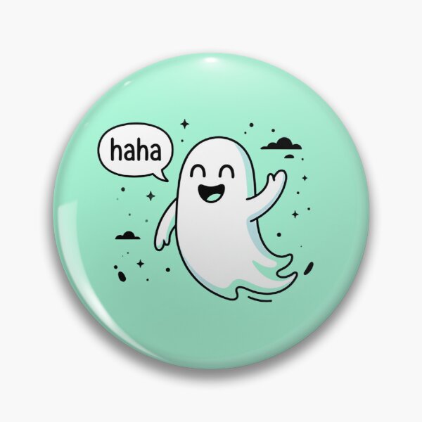 Item preview, Cute Laughing Ghost - Funny Happy Spirit Comic designed and sold by Raw Tigers.