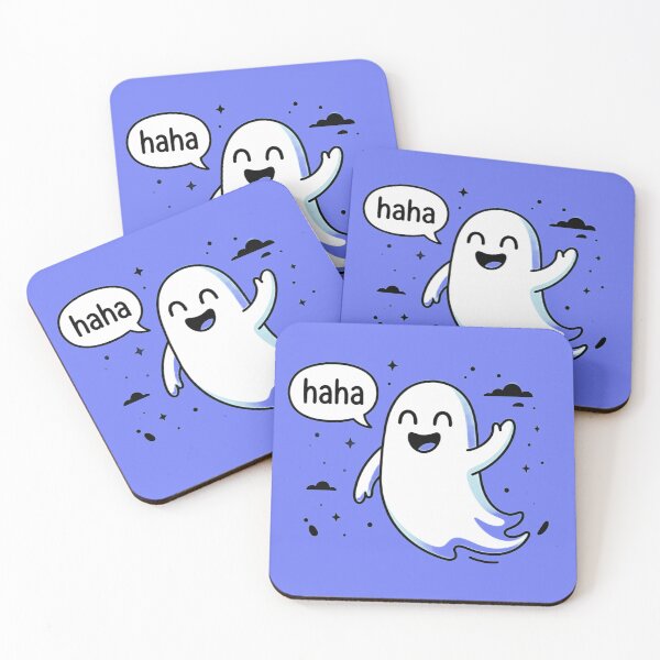 Item preview, Cute Laughing Ghost - Funny Happy Spirit Comic designed and sold by Raw Tigers.