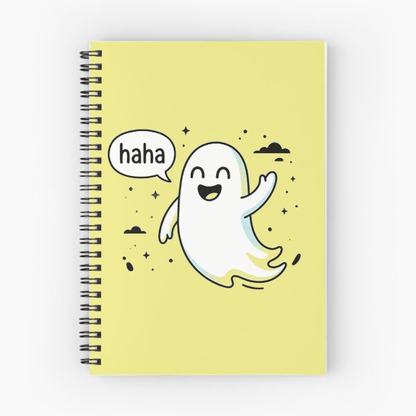 Item preview, Cute Laughing Ghost - Funny Happy Spirit Comic designed and sold by Raw Tigers.
