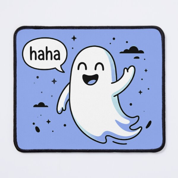Item preview, Cute Laughing Ghost - Funny Happy Spirit Comic designed and sold by Raw Tigers.