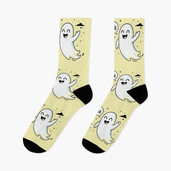 Item preview, Cute Laughing Ghost - Funny Happy Spirit Comic designed and sold by Raw Tigers.