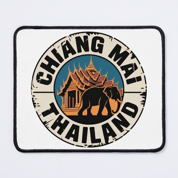 Item preview, Chiang Mai Thailand Vintage Elephant Temple Travel Sticker designed and sold by pod24.