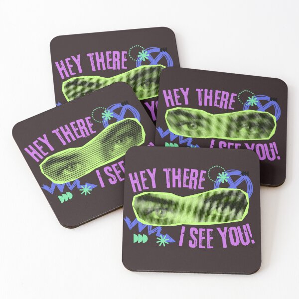 Artikelvorschau, Hey There I See You T-Shirt | T-Shirt mit auffälligem Pop-Art-Augenmotiv entworfen und verkauft von Mohtarma Designs.