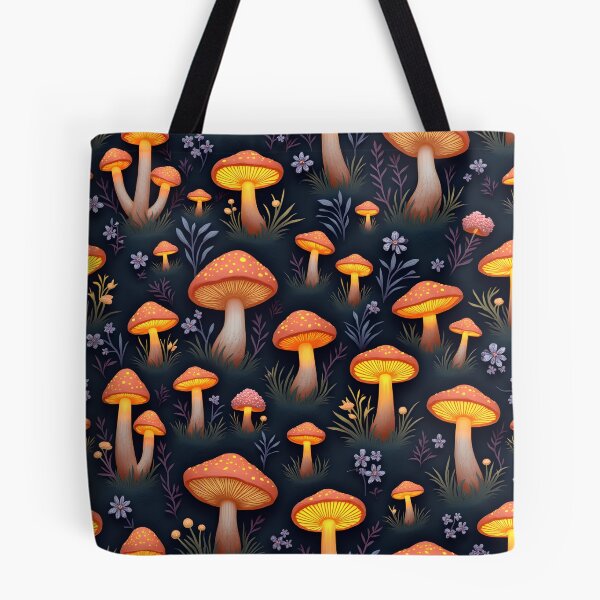 Item preview, Fantasy Botanical Collection – Mushroom Forest Pattern designed and sold by HeartlingStudio.