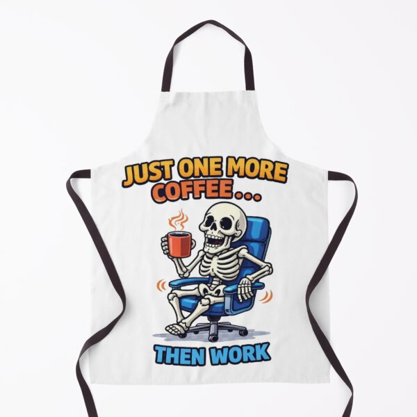 Item preview, Funny Skeleton Coffee - Just One More Coffee Then Work designed and sold by NoriudaR.