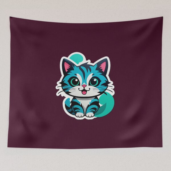 Item preview, Color Burst Cat designed and sold by tim tal.