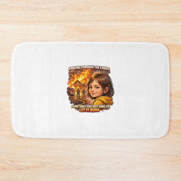 Item preview, Smiling Through Chaos Fire Girl Aesthetic designed and sold by InkoraHub.