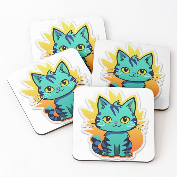 Item preview, Electric Cat Face designed and sold by tim tal.