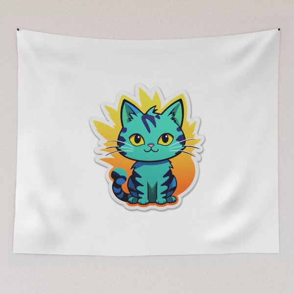 Item preview, Electric Cat Face designed and sold by tim tal.