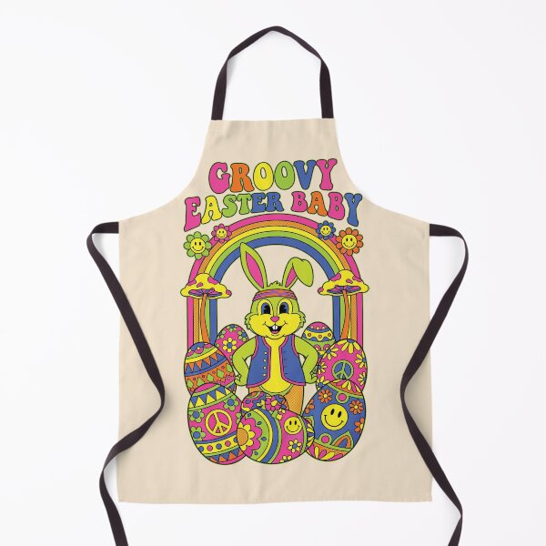 Item preview, Groovy Easter Bunny Shirt Retro Hippie Spring Vibe designed and sold by RoseRoma.