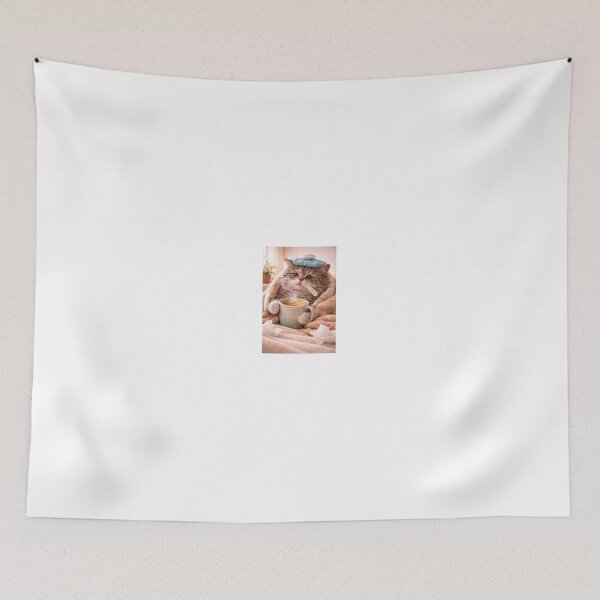 Item preview, Sick Cat Cozy Tea Mood designed and sold by LovelyCatGalaxy.