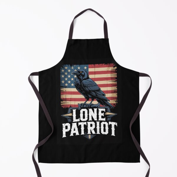 Item preview, Lone Patriot Raven Shirt Distressed Flag Shield Emblem designed and sold by OldGloryForge.