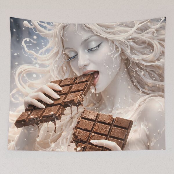 Item preview, Sensual Chocolate Goddess Fantasy Art designed and sold by KnitOfShadoF.
