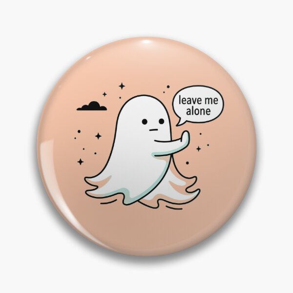 Item preview, Leave Me Alone Ghost - Funny Introvert Anti-Social Spirit designed and sold by Raw Tigers.
