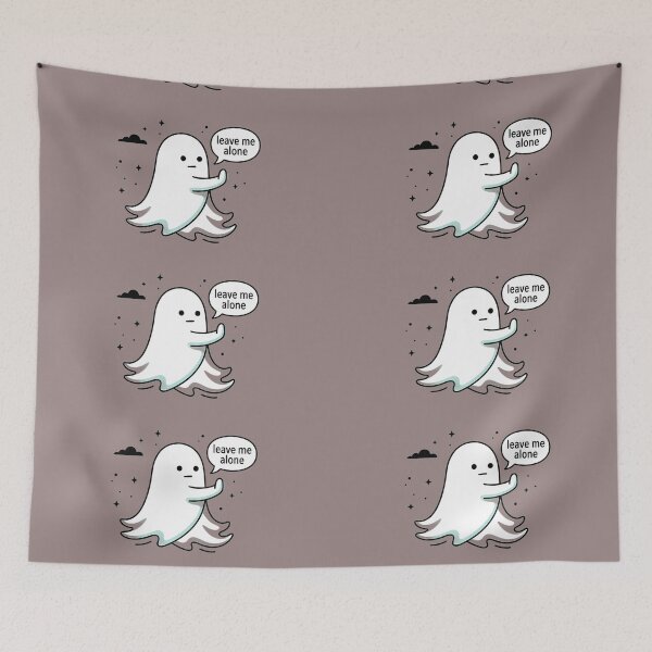 Item preview, Leave Me Alone Ghost - Funny Introvert Anti-Social Spirit designed and sold by Raw Tigers.