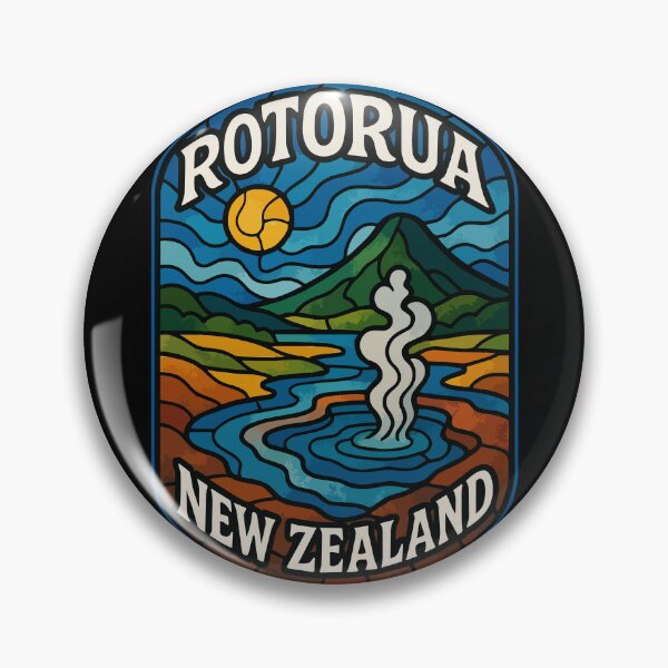 Item preview, Rotorua New Zealand Stained Glass designed and sold by TomFrontierArt.