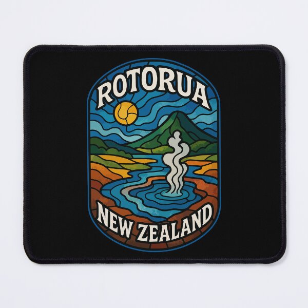 Item preview, Rotorua New Zealand Stained Glass designed and sold by TomFrontierArt.