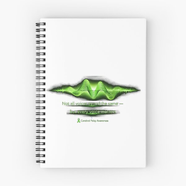 Item preview, Not All Voices Sound the Same – Cerebral Palsy Awareness Sound Wave Double Starburst designed and sold by Mirgonhood.