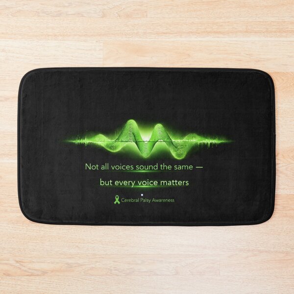 Item preview, Not All Voices Sound the Same – Cerebral Palsy Awareness Sound Wave Double Starburst designed and sold by Mirgonhood.