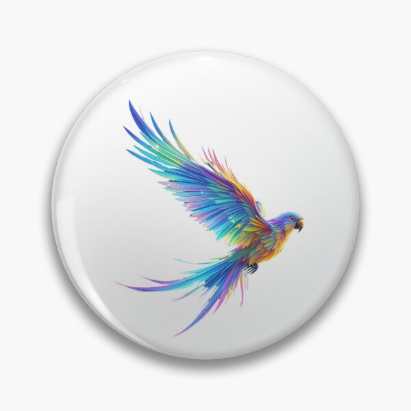 Item preview, Bird Blue parrot macaw flying, parrot design designed and sold by Coolparrotgirl.